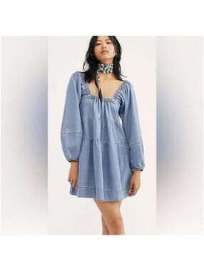 NWOT Free People Lou Jean Babydoll Mini Dress size M